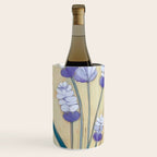 Minimal Lavender Floral Art Wine Chiller Gallery Image 1