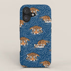 Tigers in the water iPhone Case Gallery Image 1