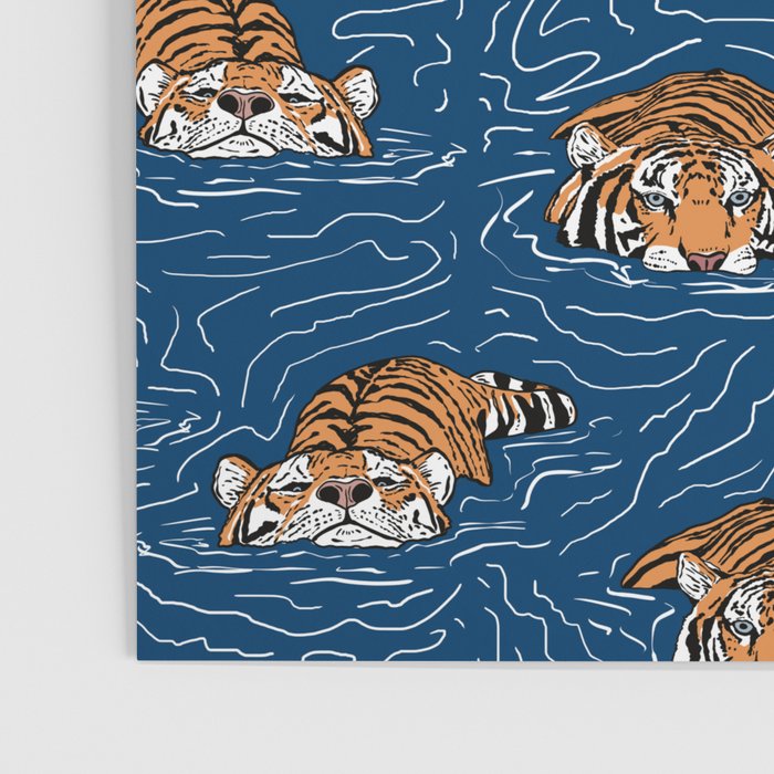 Tigers in the water Poster Gallery Image 3