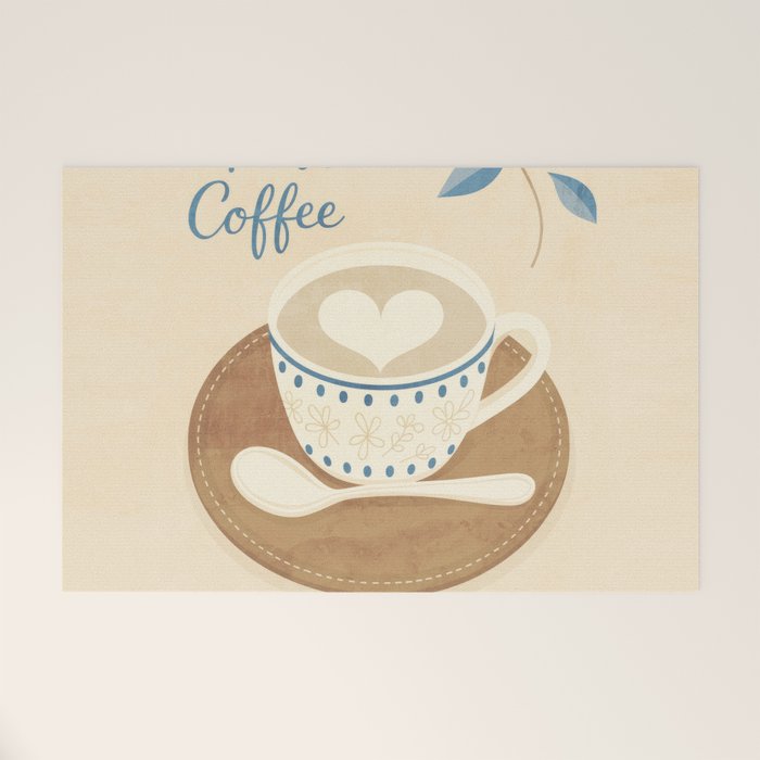 But First Coffee III Welcome Mat Gallery Image 1