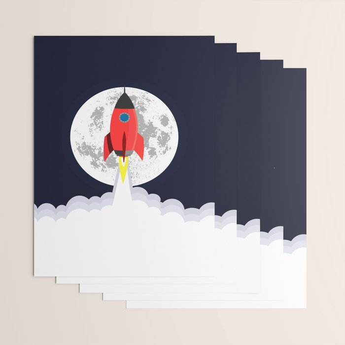 Rocket lift off Wrapping Paper Gallery Image 3