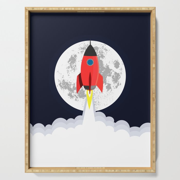 Rocket lift off Serving Tray Gallery Image 1