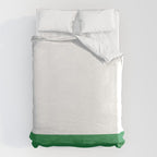    Color Block Green and White Duvet Cover Gallery Image 6