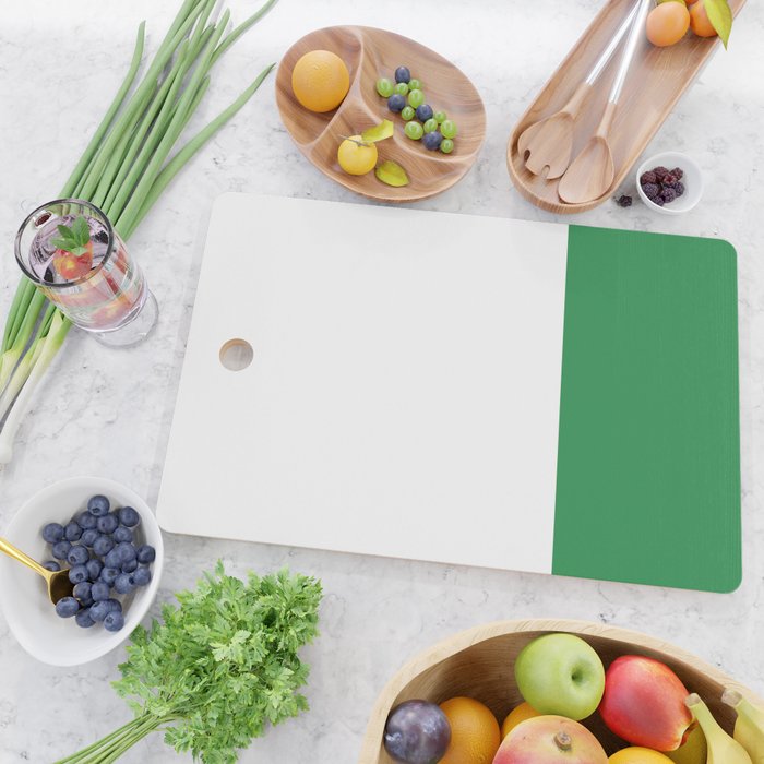    Color Block Green and White Cutting Board Gallery Image 2