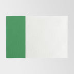    Color Block Green and White Rug Gallery Image 2