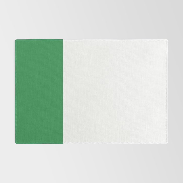    Color Block Green and White Rug Gallery Image 2