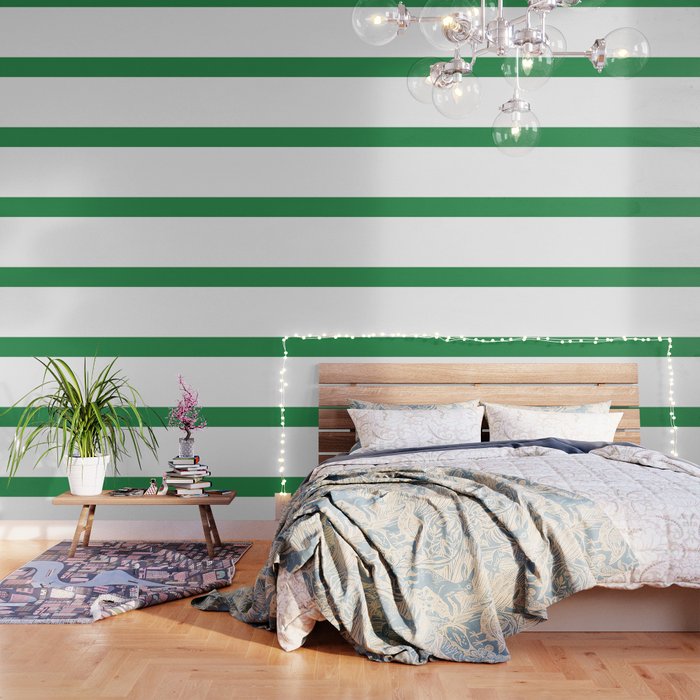    Color Block Green and White Wallpaper Gallery Image 3