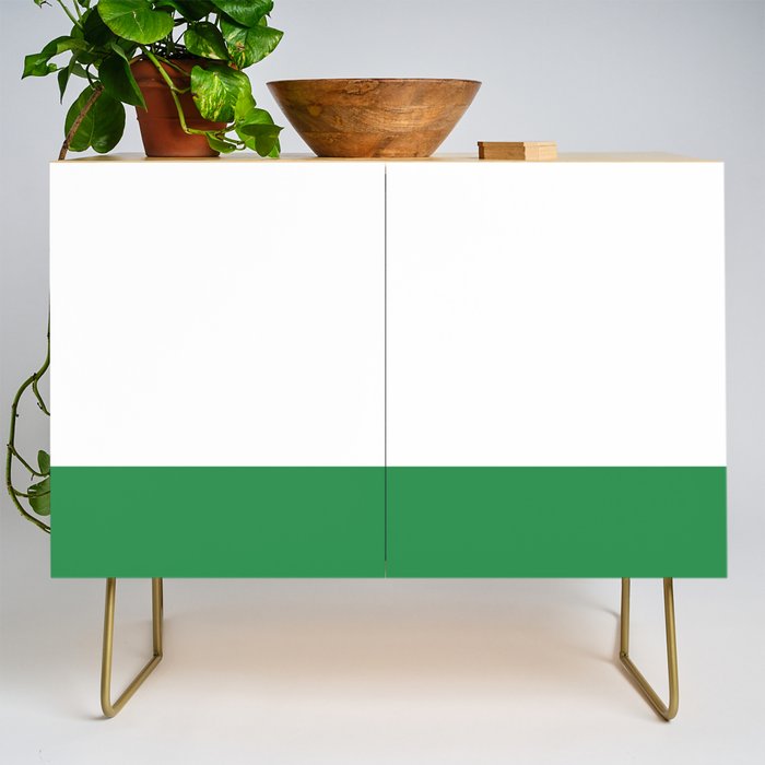    Color Block Green and White Credenza Gallery Image 1