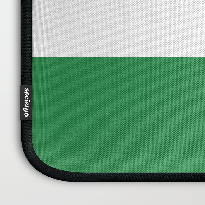    Color Block Green and White Laptop Sleeve Gallery Image 3