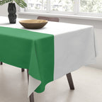    Color Block Green and White Tablecloth Gallery Image 3