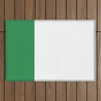    Color Block Green and White Outdoor Rug Gallery Image 1
