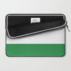    Color Block Green and White Laptop Sleeve Gallery Image 2