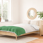    Color Block Green and White Duvet Cover Gallery Image 2