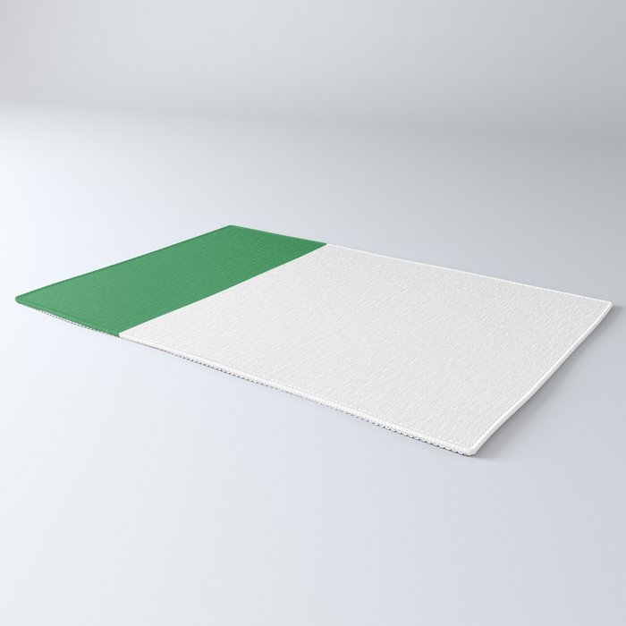    Color Block Green and White Rug Gallery Image 3