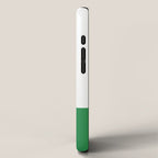    Color Block Green and White iPhone Case Gallery Image 2