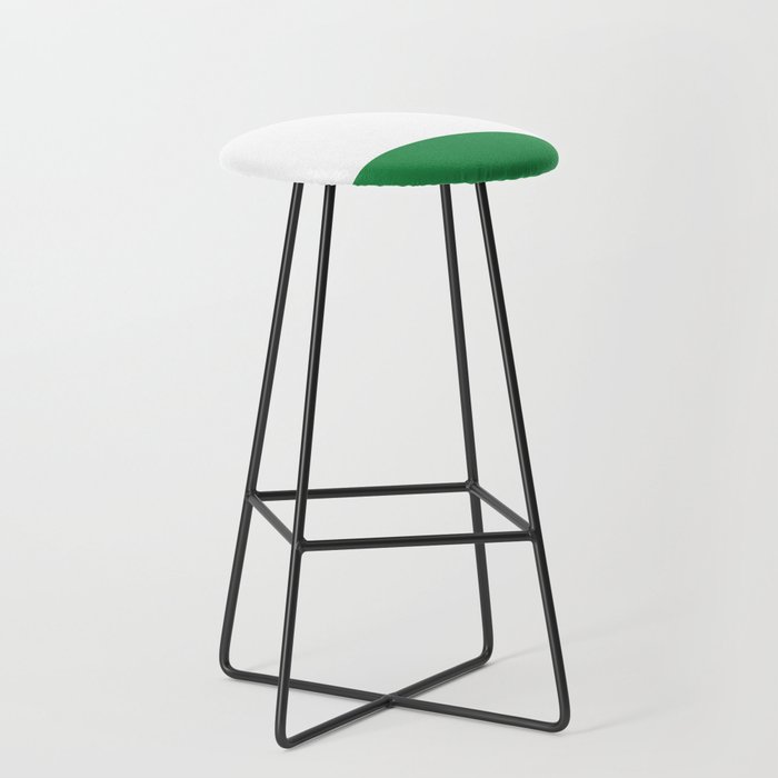    Color Block Green and White Stool Gallery Image 1