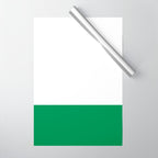    Color Block Green and White Wrapping Paper Gallery Image 1