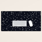 Night Sky, Constellation & Stars Desk Mat Gallery Image 1