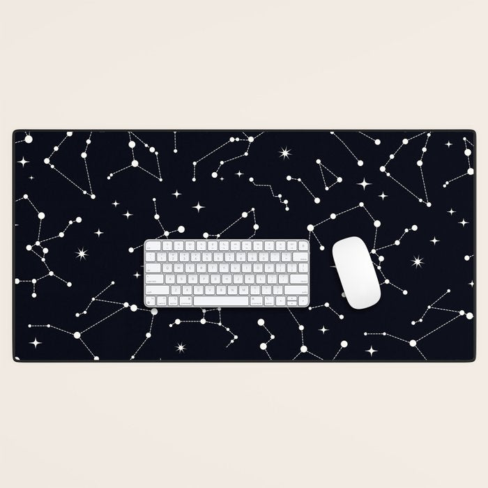 Night Sky, Constellation & Stars Desk Mat Gallery Image 1