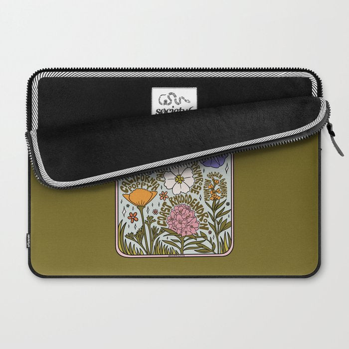 Washington Wildflowers Laptop Sleeve Gallery Image 2
