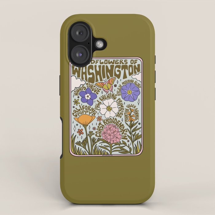 Washington Wildflowers iPhone Case Gallery Image 1