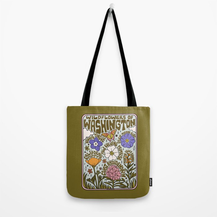 Washington Wildflowers Tote Bag Gallery Image 2