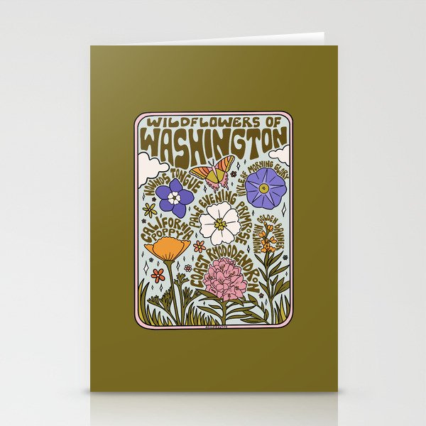 Washington Wildflowers Stationery Card Gallery Image 1