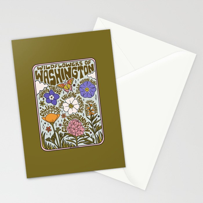 Washington Wildflowers Stationery Card Gallery Image 2