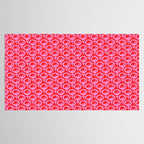 Vibrant Pop Roses Preppy Pink and Red Pattern Tablecloth Gallery Image 2
