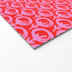 Vibrant Pop Roses Preppy Pink and Red Pattern Welcome Mat Gallery Image 2