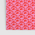 Vibrant Pop Roses Preppy Pink and Red Pattern Poster Gallery Image 3