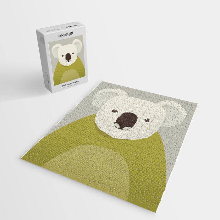 Whimsy Koala, Animal Portrait Jigsaw Puzzle Gallery Image 2