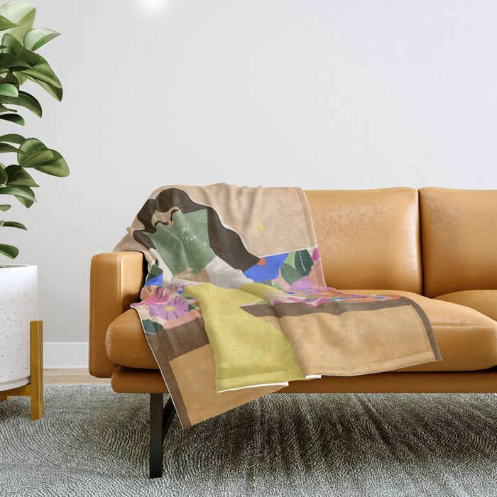 No Rain No Flowers Throw Blanket Gallery Image 1