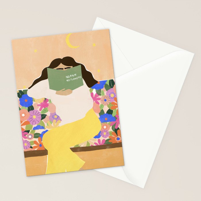 No Rain No Flowers Stationery Card Gallery Image 2