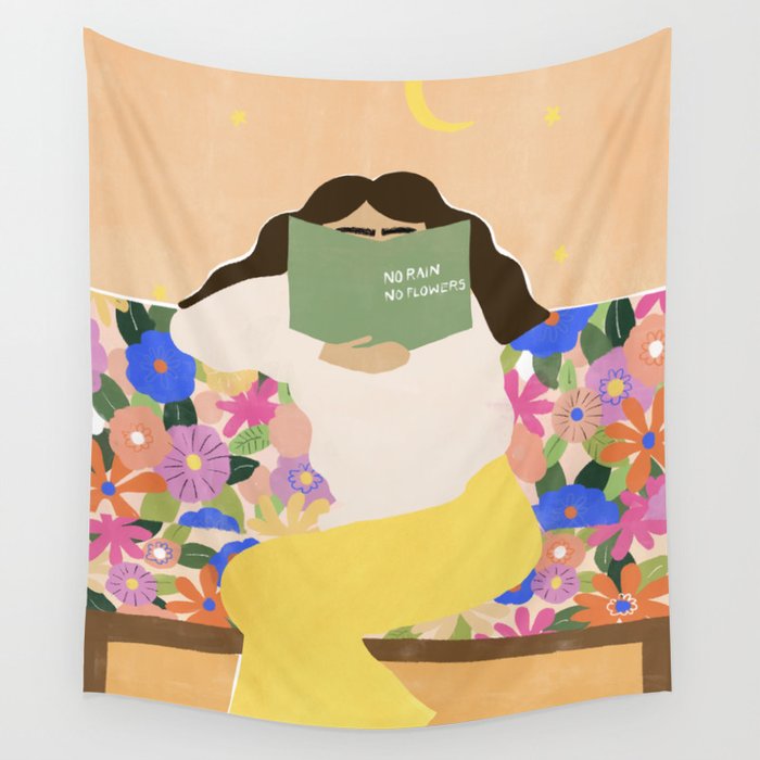 No Rain No Flowers Wall Tapestry Gallery Image 4