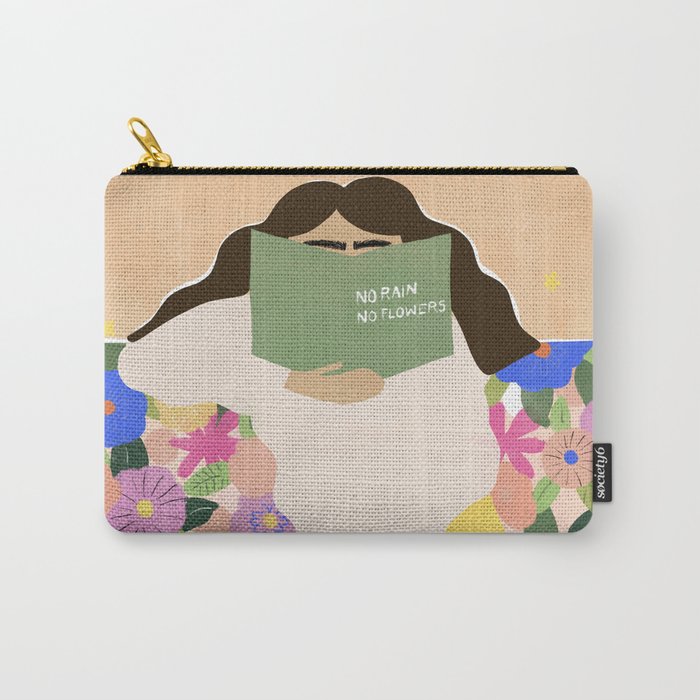 No Rain No Flowers Carry All Pouch Gallery Image 1