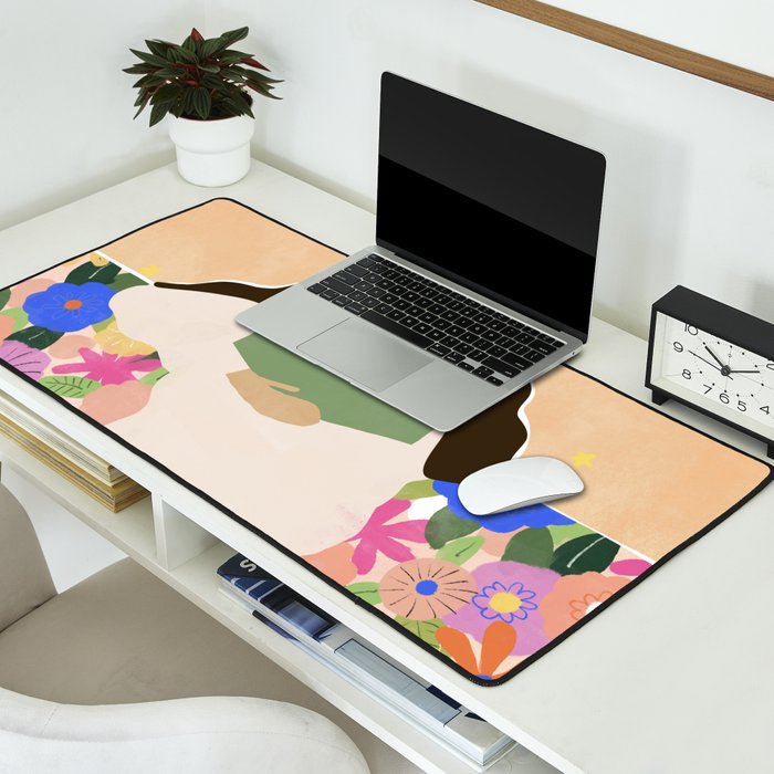 No Rain No Flowers Desk Mat Gallery Image 2
