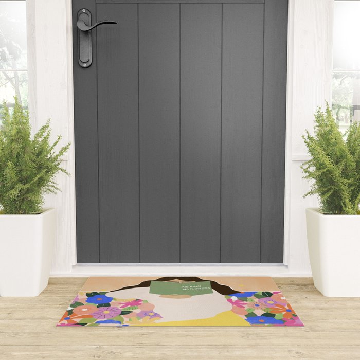 No Rain No Flowers Welcome Mat Gallery Image 3