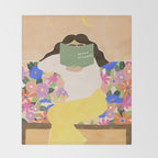 No Rain No Flowers Throw Blanket Gallery Image 2