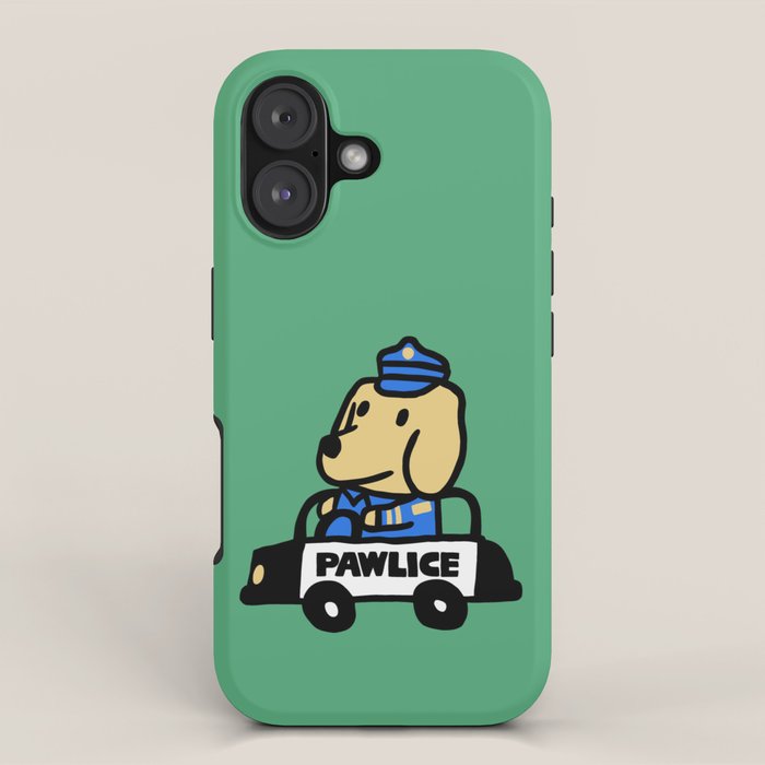 Here comes the dog pawlice iPhone Case Gallery Image 1
