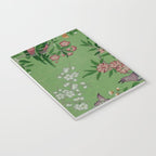 Chinoiserie Magpie Peony Garden Summer Green Notebook Gallery Image 3