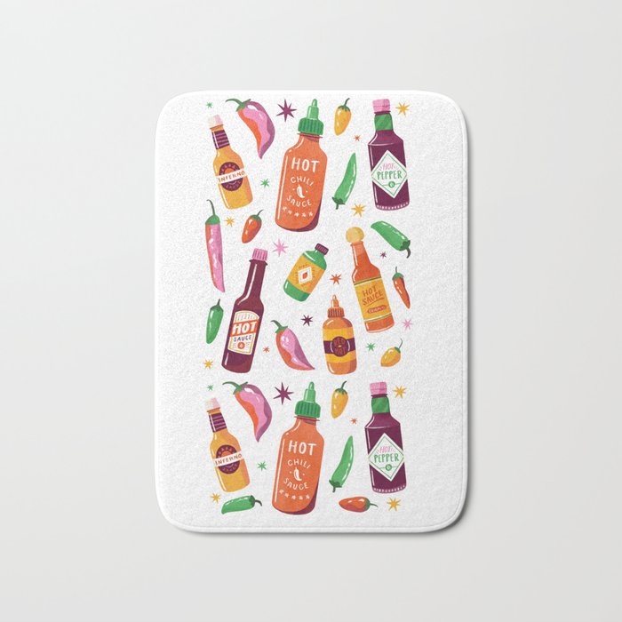 Hot Sauce Lover Bath Mat Gallery Image 1
