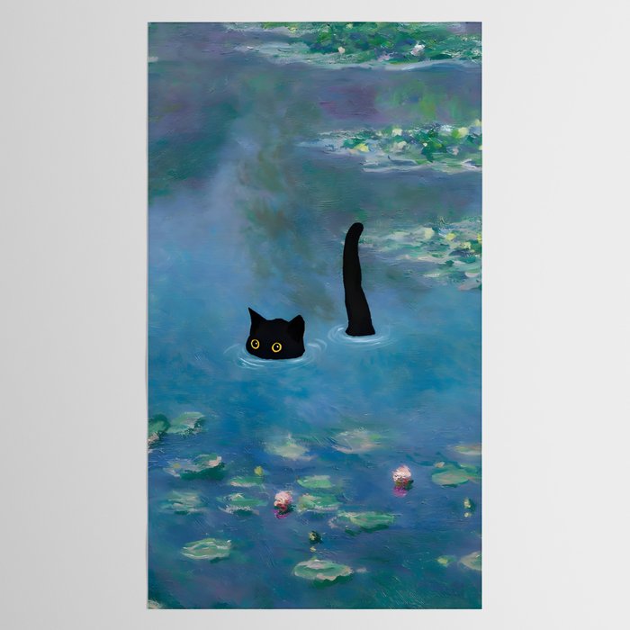 Cat Monet Waterlily Tablecloth Gallery Image 2