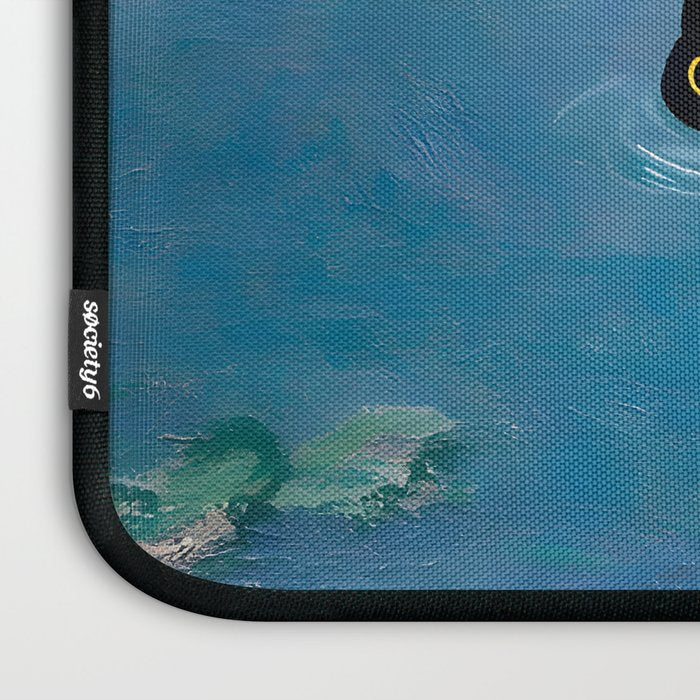 Cat Monet Waterlily Laptop Sleeve Gallery Image 3