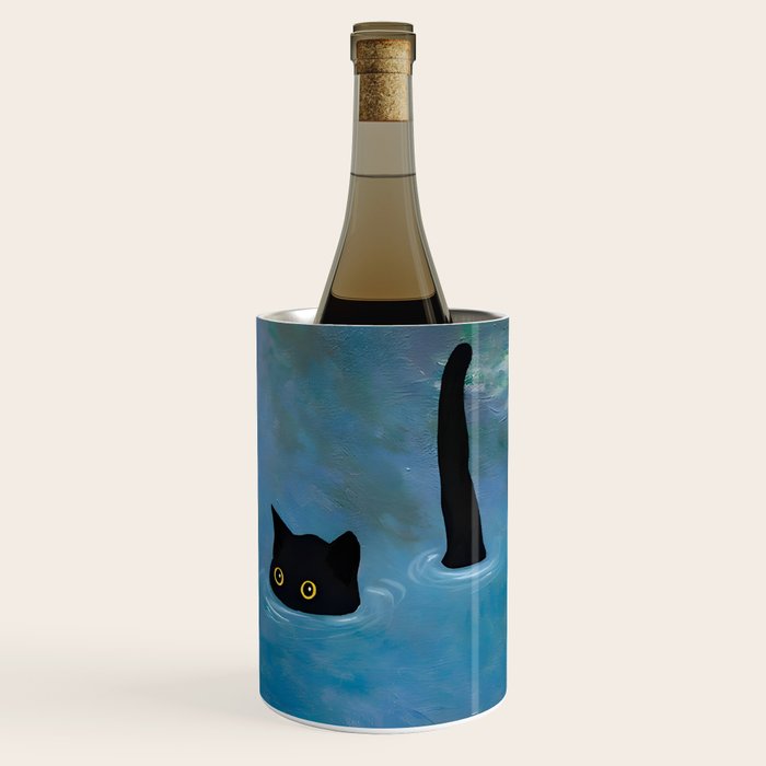 Cat Monet Waterlily Wine Chiller Gallery Image 1