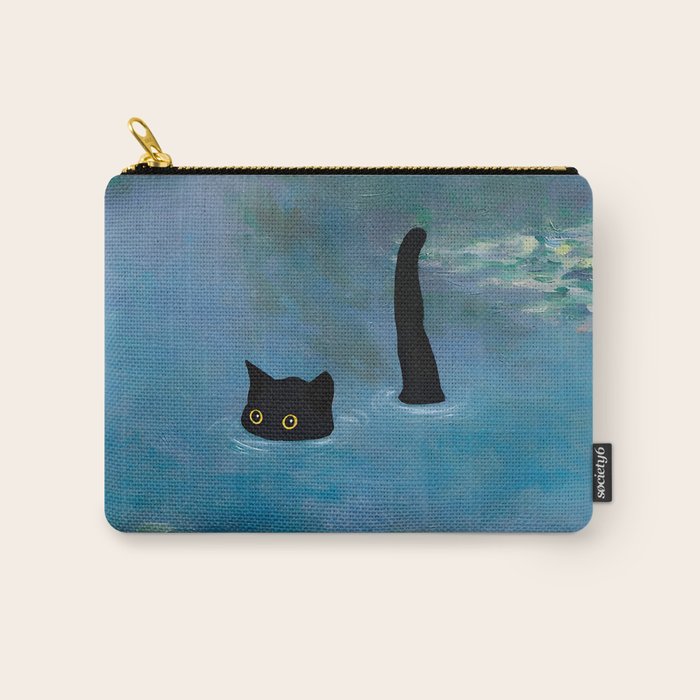 Cat Monet Waterlily Carry All Pouch Gallery Image 1