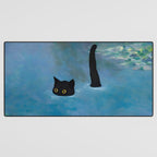 Cat Monet Waterlily Desk Mat Gallery Image 3