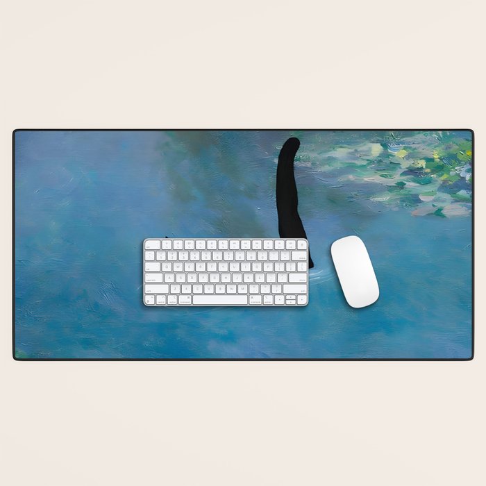 Cat Monet Waterlily Desk Mat Gallery Image 1