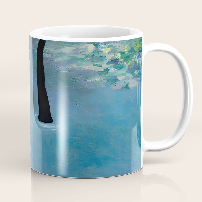 Cat Monet Waterlily Coffee Mug Gallery Image 1