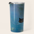 Cat Monet Waterlily Travel Mug Gallery Image 3